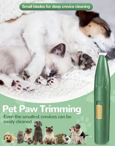 Miniatura 7 de LEYOUFU Cortapelos para perros para aseo, 2 velocidades de bajo ruido, inalámbrico, recortadora de pelo de mascotas pequeñas para aseo, afeitadora