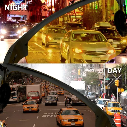 Miniatura 5 de BLUPOND Juego de 2 lentes de conducción de día y noche HD - Gafas de sol polarizadas y gafas de visión nocturna amarillas con soporte para clip