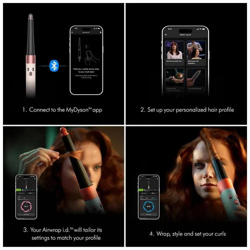 Miniatura 4 de Dyson Airwrap i.d.™ Multi-Styler, Allure Winner, conexión Bluetooth, sin daños por calor, versatilidad 6 en 1, estilizador inteligente
