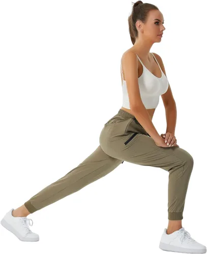 Miniatura 7 de Pantalones deportivos versátiles de senderismo para mujer, de secado rápido, con bolsillos tipo cargo, para atletismo, entrenamiento, ropa