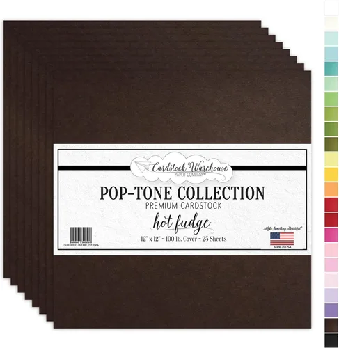Miniatura 19 de Cardstock Warehouse Pop Tone Banana Split Yellow - 12 x 12 pulgadas - 100 libras / 9.52 oz/m² de papel de cartulina mate premium - 25 hojas