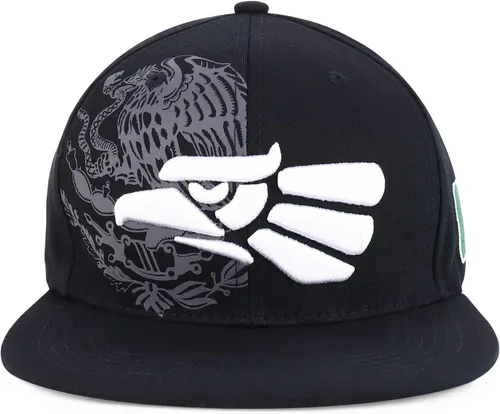 Miniatura 2 de Hecho En Mexico Eagle 3D Bordado Flat Bill Snapback Cap
