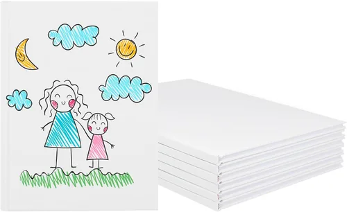 Miniatura 9 de zmybcpack Paquete de 12 libros encuadernados en blanco de 5x5 pulgadas, libro encuadernado en blanco para estudiantes para escribir historias