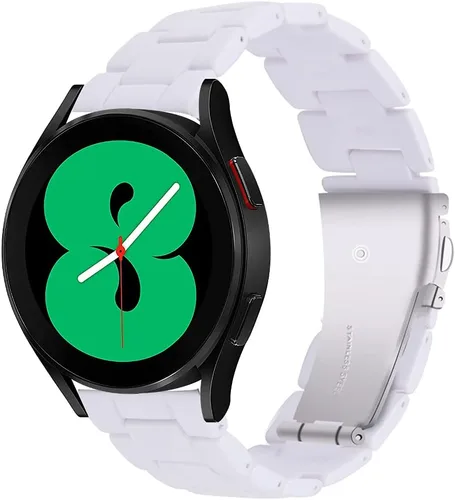 Miniatura 17 de Correas de reloj de resina compatibles con Samsung Galaxy Watch 7/6/5/4/FE 1.575 in 1.732 in, Galaxy Watch 6/4 Classic 1.654 in 1.693 in 1.811 in