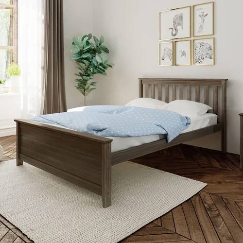 Miniatura 21 de Max & Lily - Cama individual, base de cama con cabecero para niños, listones, color blanco.