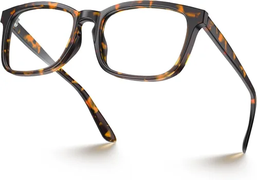 Miniatura 14 de VISOONE - Lentes cuadrados con bloqueo de luz azul y antireflejante para computadora, videojuegos; para mujeres y hombres MONTANA Transparente+azul