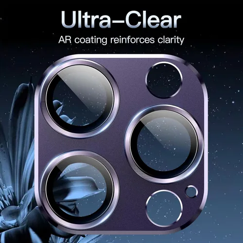 Miniatura 6 de JETech Protector de lente de cámara para iPhone 14 Pro de 6.1 pulgadas y iPhone 14 Pro Max de 6.7 pulgadas, cubierta de anillo de vidrio templado