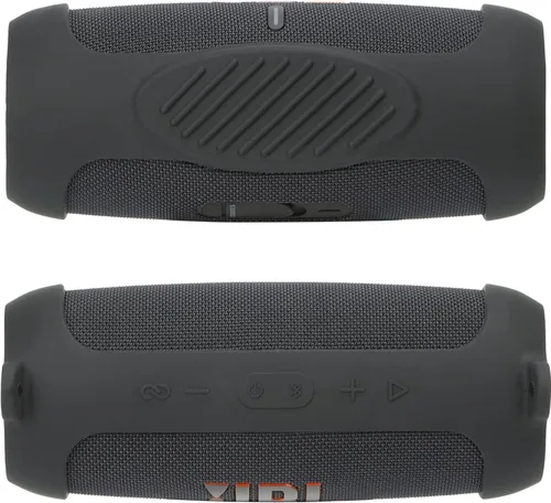Miniatura 4 de co2CREA Funda de silicona para altavoz Bluetooth impermeable JBL Charge 5, funda de viaje de silicona portátil con mosquetón, funda protectora
