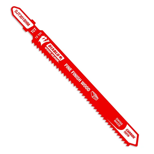 Miniatura 6 de Diablo Hojas de sierra de calar bimetálicas para corte de madera superior e inferior de acabado ultrafino, 4-5/8 pulgadas, 12 TPI, paquete de 5