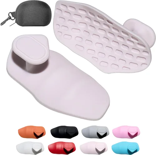 Miniatura 15 de Agarres de silicona para levantamiento de pesas, guantes de entrenamiento alternativos para hombres, agarre antideslizante para entrenamiento