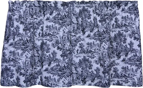 Miniatura 17 de Victoria Park Toile - Par de paneles a medida con alzapaños de 68 x 72 pulgadas, color azul