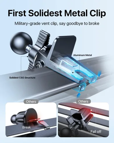 Miniatura 3 de andobil para Montura de Coche MagSafe [Ímpetu Más Fuerte] Soporte Magnético para Teléfono para Coche Vent 360 Ajustable Soporte Magnético
