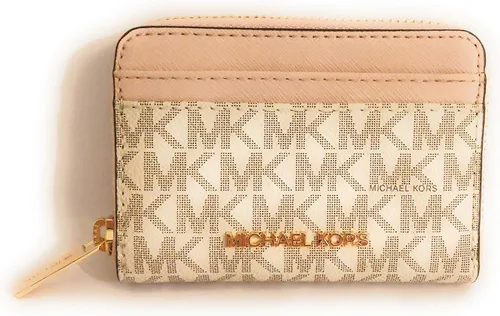 Miniatura 2 de Michael Kors Jet Set Travel - Funda para tarjetas con cierre medio vainilla rosa café rosa