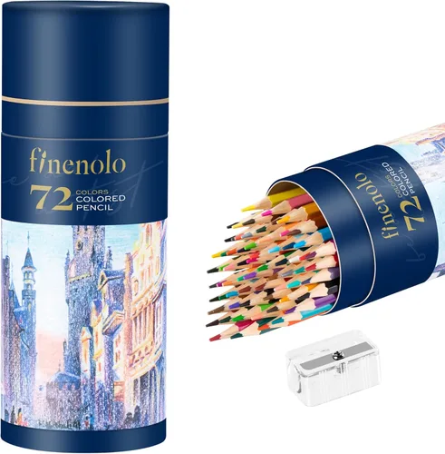 Miniatura 4 de finenolo 36 paquetes de lápices de colores para libros de colorear para adultos, lápices de dibujo de núcleo blando, lápices de arte para artistas