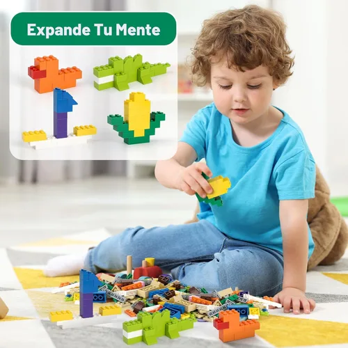 Miniatura 7 de HUIZDQ 1500 piezas de ladrillos de construcción, bloques pequeños clásicos a granel, juego de ladrillos clásicos bloques de construcción básicos