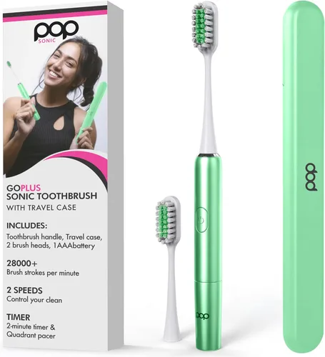 Miniatura 9 de Pop Sonic Cepillo de dientes eléctrico – Cepillo de dientes eléctrico para adultos – Artículos esenciales de baño y artículos esenciales de viaje