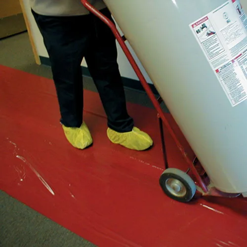 Miniatura 3 de ShuBee® Red Carpet Treatment® - Rollo de película de protección para contratistas, renovación, pintura y mudanza, rojo de alta visibilidad, adhesivo