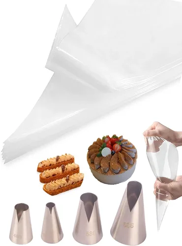 Miniatura 6 de Boquilla para Rellenar con Crema 3 Piezas, Herramienta de Relleno de Cupcakes con 20 Bolsas de Repostería Desechables para Rellenar Donas, Cupcakes