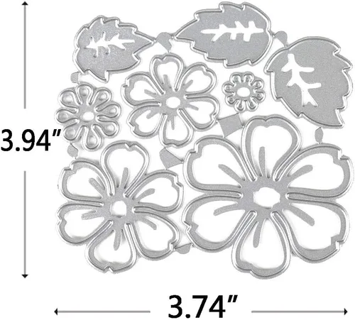 Miniatura 2 de Troqueles de corte de flores, plantillas de plantilla, herramienta de grabado en relieve, troqueles para hacer tarjetas, álbumes, álbumes