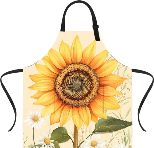 Miniatura 14 de Delantal divertido con 2 bolsillos para hombres y mujeres, barbacoa, parrilla, delantales con babero ajustable, regalos, cocina, cocina de la cocina