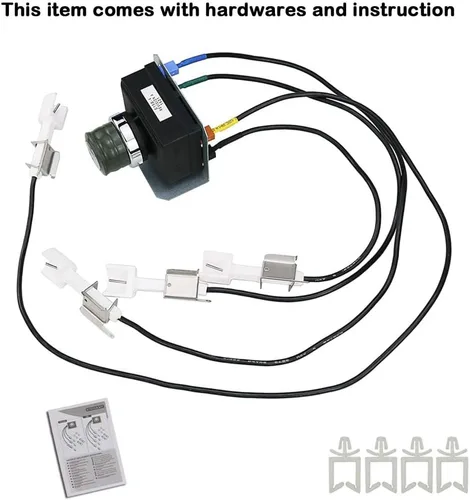 Miniatura 3 de Uniflasy 1836-13 7629 Kit de encendido para parrilla Weber Genesis 330 con control frontal (2011 - más reciente), kit de encendido para Genesis