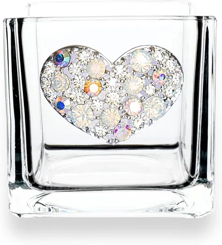 Miniatura 10 de THE QUEENS' JEWELS Aurora Borealis - Jarrón portavelas de 4 x 4 pulgadas, regalo único para mujeres, cumpleaños, lindo, divertido, cóctel, reina