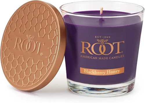 Miniatura 28 de Root Candles Velas perfumadas de cera de abeja Veriglass Premium, hechas a mano, mezcla de cera de abeja en panal, tamaño grande, vainilla francesa