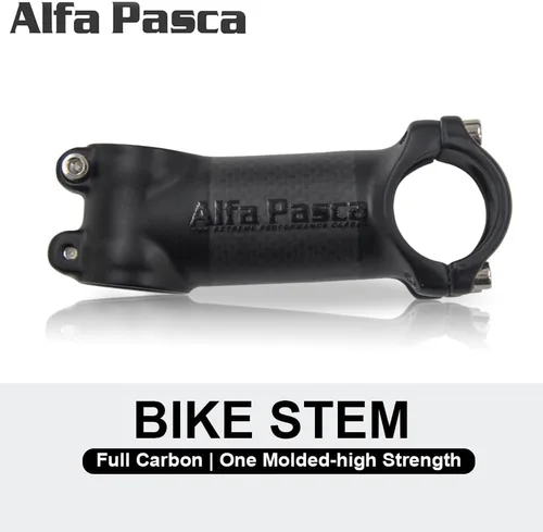 Miniatura 9 de Alfa Pasca Carbon Road Bike Stem MTB Carbon Stem Carbon Fiber Road Bicycle Stem Carbon Fiber+Aluminum Alloy 25.4 Stem 50/60/70/80mm