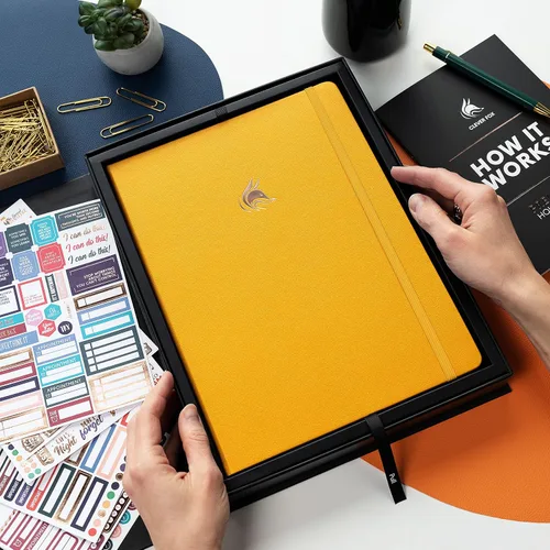 Miniatura 6 de Clever Fox Planificador por Horas Pro Premium – Planificador de Horarios Sin Fecha con Espacios de Tiempo Diarios – Cuaderno Organizador Personal