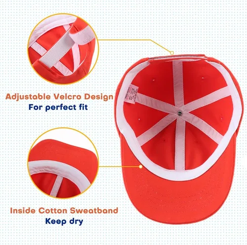 Miniatura 50 de Peecabe Gorra de béisbol para niños pequeños, unisex, de algodón, ajustable, para bebés, niños, gorra de béisbol para niñas de 1 a 5 años