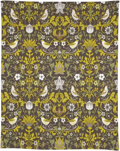 Miniatura 31 de Mantel Floral Retro de Pájaros, Diseño Original Bohemio William Morris Estampado Cubierta de Mesa para Hogar Picnic Fiesta Comedor Cocina William