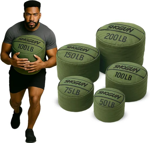 Shogun Sacos de Arena para Entrenar – Saco de Arena de Entrenamiento Resistente para Entrenamiento con Pesas, Entrenamiento Cruzado, Strongman, Verde