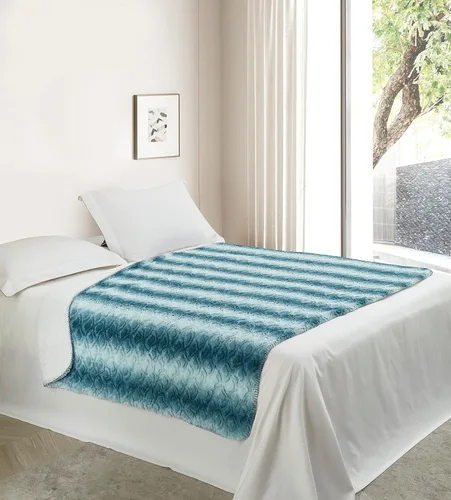 Miniatura 2 de Regal Comfort Manta Sherpa de piel sintética, 50 x 70 pulgadas, suave y afelpada, cálida y mullida, manta de forro polar de terciopelo