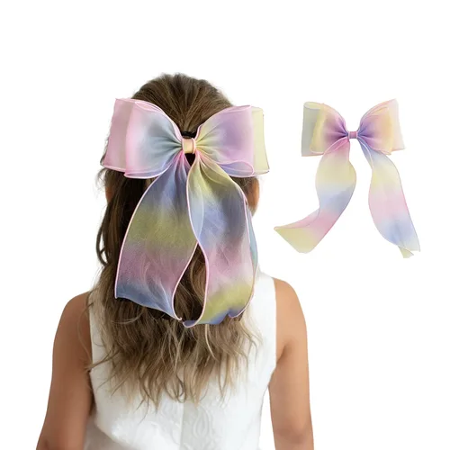 Miniatura 18 de 2 pinzas para el cabello con lazo grande para niñas y mujeres, accesorio elegante para el cabello para cumpleaños, uso diario, vacaciones y fiestas