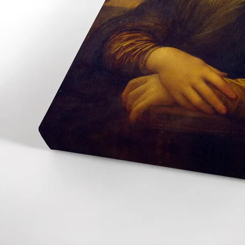 Miniatura 3 de Smile Art Design Obra maestra de Leonardo Da Vinci Mona Lisa - Lienzo impreso en lienzo con diseño de chicles rosados, pinturas famosas, arte