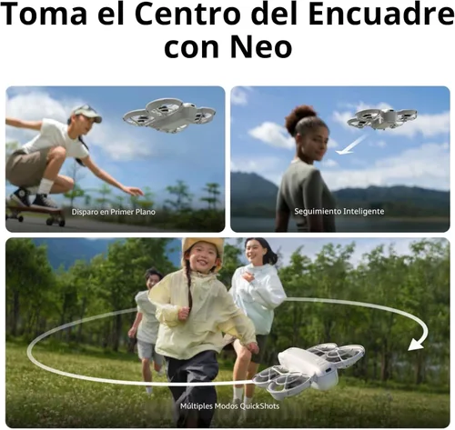 Miniatura 4 de DJI Neo, Minidron con cámara 4K UHD para adultos, dron de 135 g que te sigue, despegue con la palma, seguimiento de sujetos, QuickShots, video