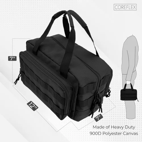 Miniatura 2 de Coreflex Bolsa de herramientas resistente de 12 pulgadas, táctica, equipo, campo de tiro, EDC, bolsa de herramientas para automóviles, bolsa