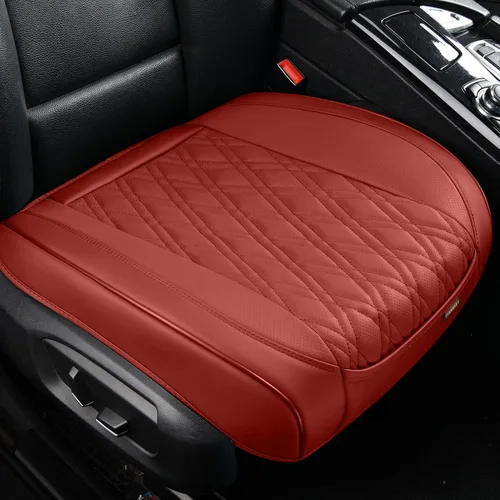 Miniatura 15 de TIEHESYT 1 funda de piel napa para automóvil, funda de asiento delantero inferior para automóvil, cojín de asiento sin respaldo, antideslizante