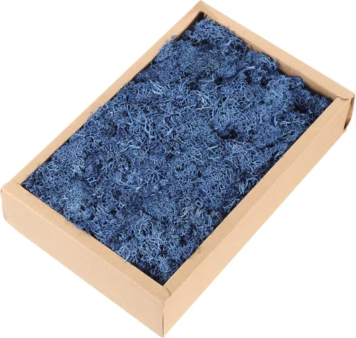 Miniatura 13 de MECCANIXITY Musgo de reno preservado de 7.8 onzas, musgo artificial decorativo negro para plantas en maceta, manualidades de interiores, centros
