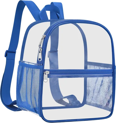Miniatura 26 de Mochila deportiva transparente para eventos en estadios de 12 x 12 x 6 pulgadas, pequeña para ventiladores, conciertos, playa, trabajo, viajes