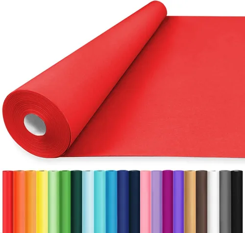 Miniatura 9 de Vanhench - Papel de estraza color marrón de 17.5 x 1200 pulgadas (100 pies), para artes y manualidades, para envolver regalos y flores, tablón