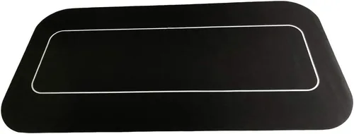 Miniatura 2 de Yuanhe 70 "x 35" Rectángulo portátil Sure Stick Espuma de goma Poker Mesa de Poker Layout Mat (Negro)