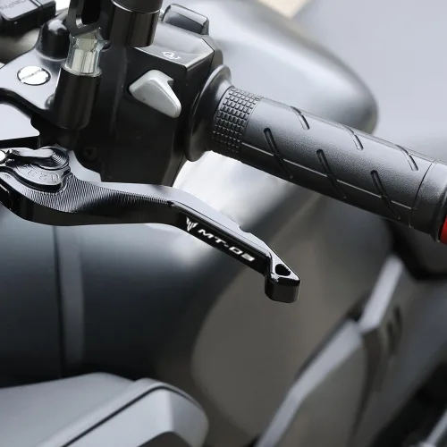 Miniatura 3 de Palancas de embrague de freno corto para motocicleta compatibles con Yamaha MT-03 2018-2022 2023 2024 2025 Palancas delanteras más cortas Manijas