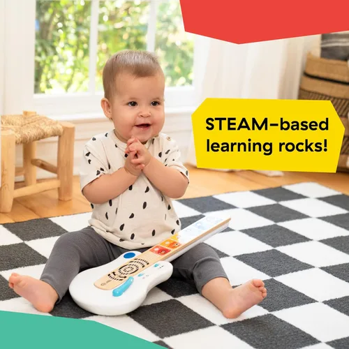 Miniatura 11 de Baby Einstein Strum Along Songs Magic Touch - Guitarra de juguete de madera con barra de Whammy, juguete de aprendizaje musical Montessori