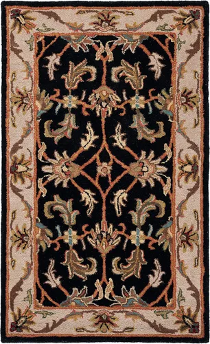 Miniatura 42 de Safavieh colección Heritage HG628A - tapete oriental tradicional hecho a mano de lana verde oscura y dorada, Lana, negro / beige (Black/ Beige)