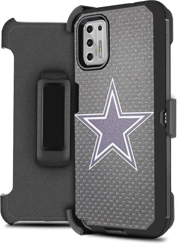 Miniatura 8 de Funda compatible con Motorola Moto G Stylus 2021, resistente, a prueba de golpes, cuerpo completo, protector de pantalla integrado, con soporte
