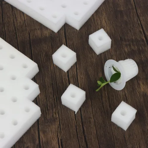 Miniatura 6 de 200 esponjas hidropónicas, herramienta de jardinería, cultivo sin suelo, esponjas de siembra, esponja de cultivo, invernadero para crecimiento