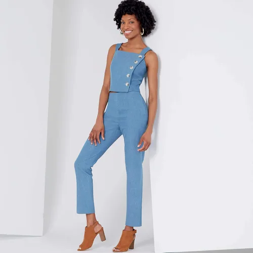 Miniatura 4 de New Look Sewing Pattern N6627 Camiseta, falda y pantalones de señorita, blanco