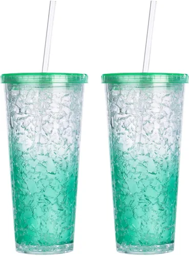 Miniatura 7 de DAKOUFISH Pajitas de repuesto de plástico Tritan transparentes de 11 pulgadas de largo para tarros Mason de 24 onzas y 32 onzas, vasos, juego de 6