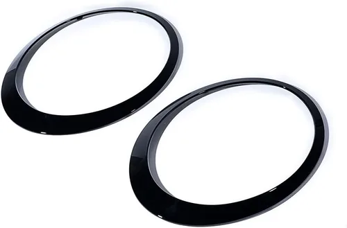 Miniatura 6 de Anillos de ajuste para faros delanteros izquierdo y derecho, repuesto original para BMW Mini Cooper 2007-2015 R55 R56 R57 R58 R59 (negro brillante)